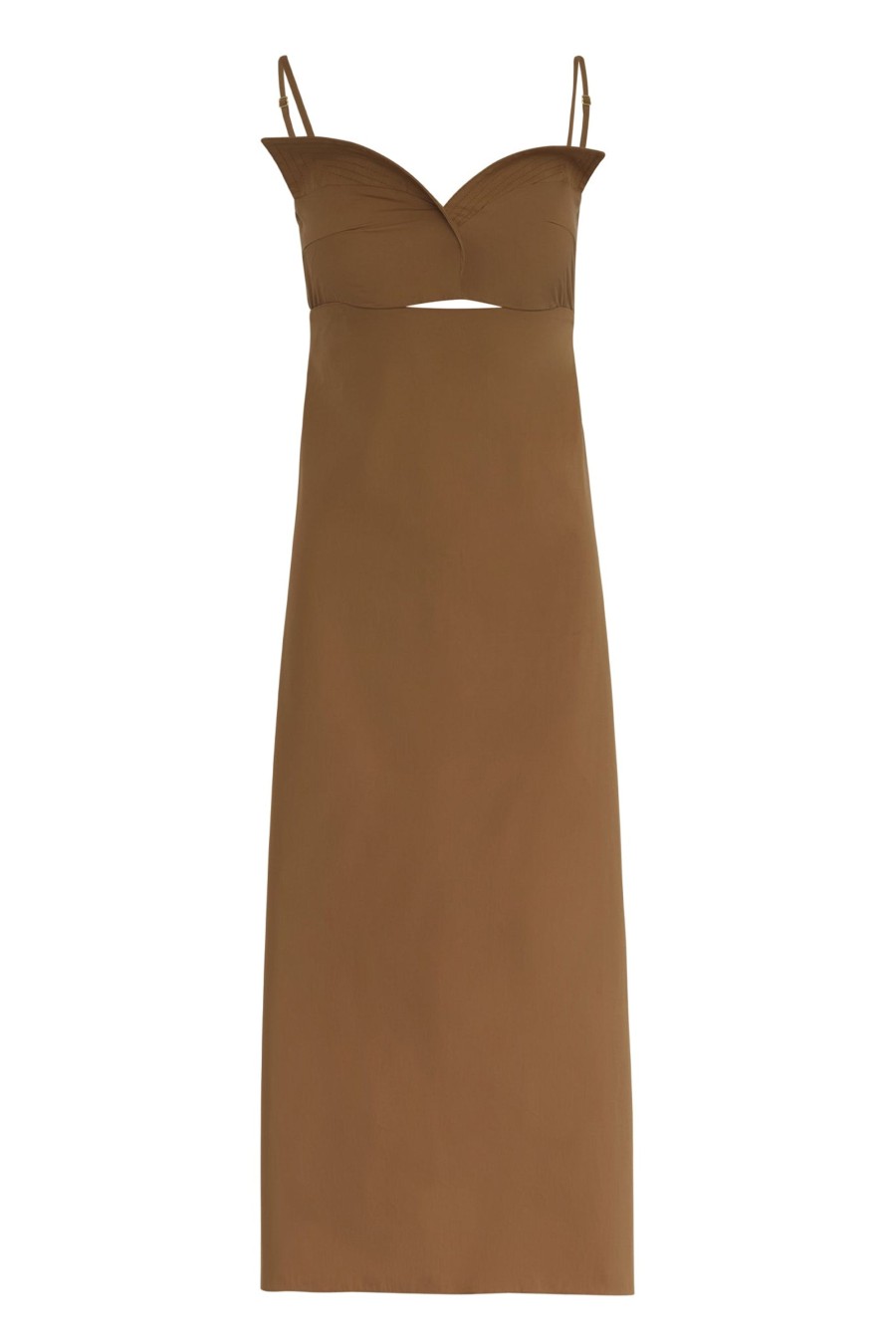 Women Juan de Dios Dresses | Victoria Cotton Midi Dress/Nut