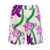 Women Juan de Dios Shorts | Noches De Luna Silk Shorts/Violet Flowers