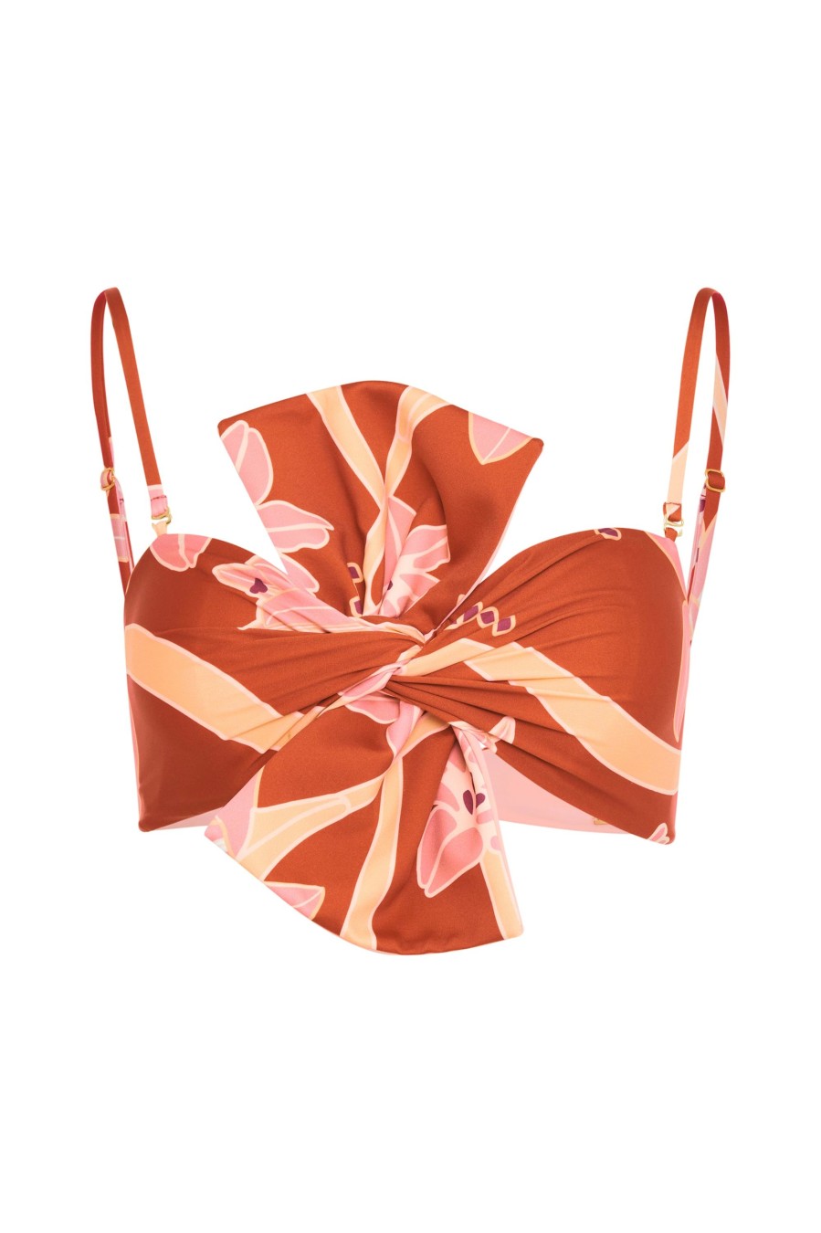 Women Juan de Dios Bikinis | Albatros Top/Orange Flowers