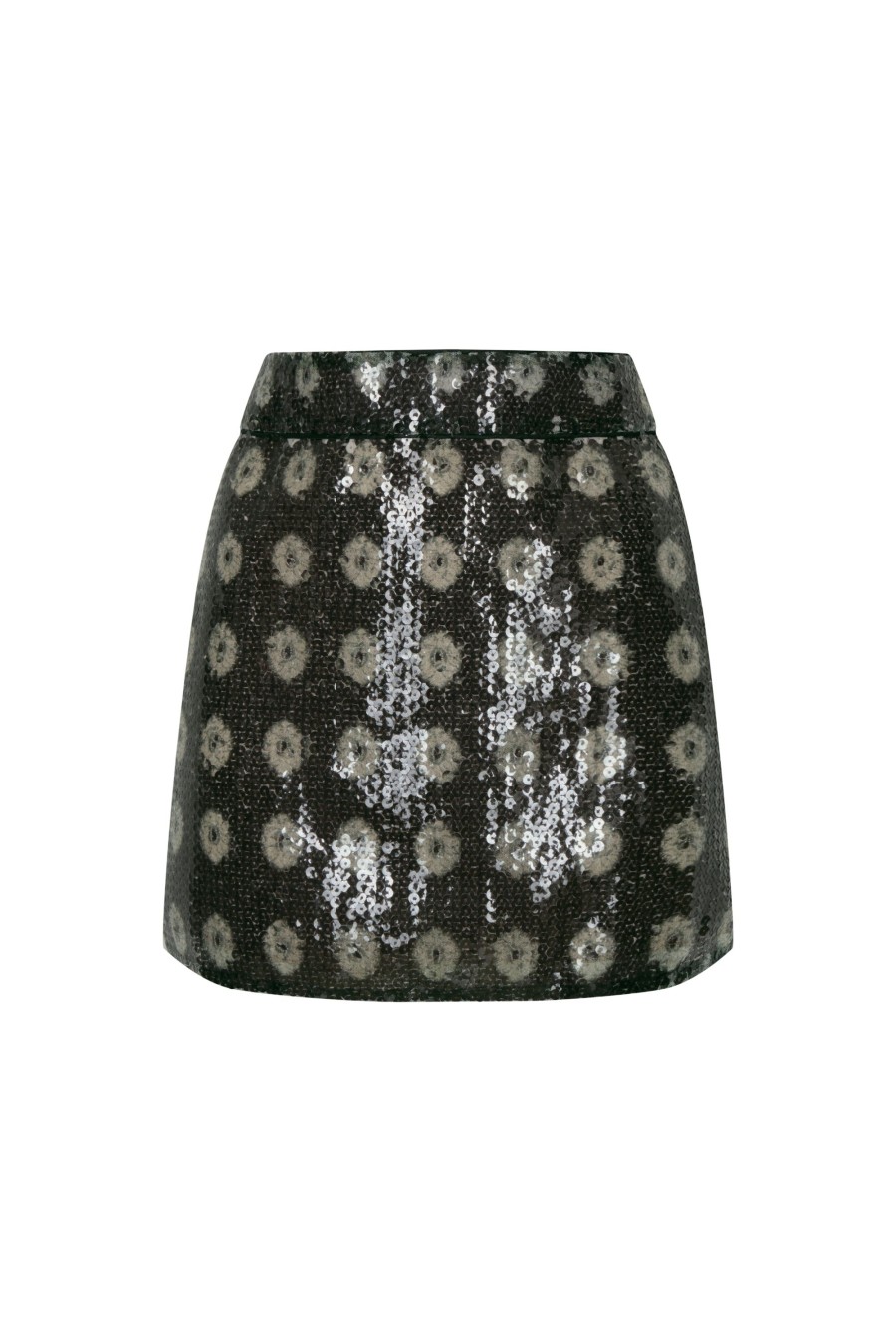 Women Juan de Dios Skirts | El Carmen Sequins Mini Skirt/Green