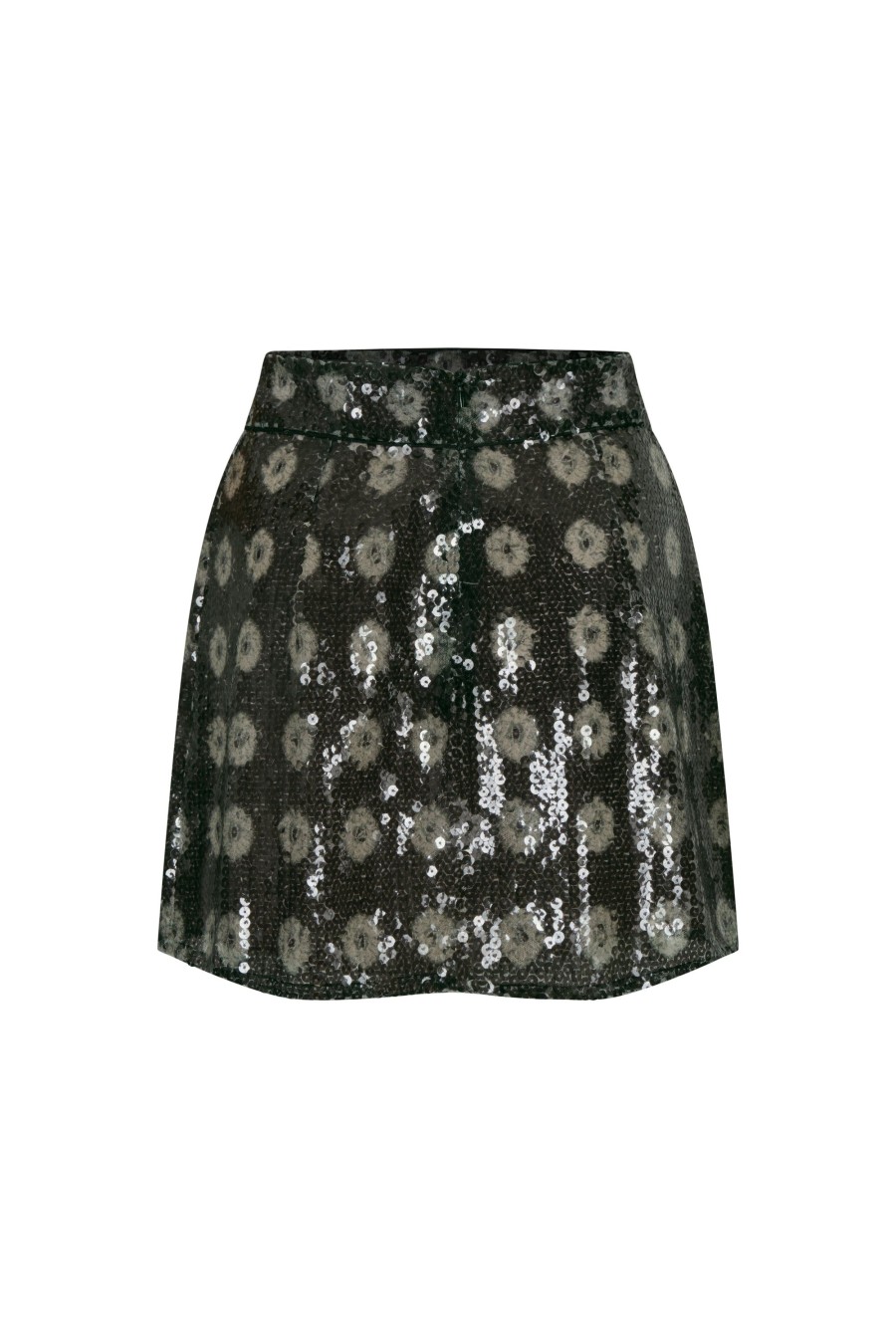 Women Juan de Dios Skirts | El Carmen Sequins Mini Skirt/Green