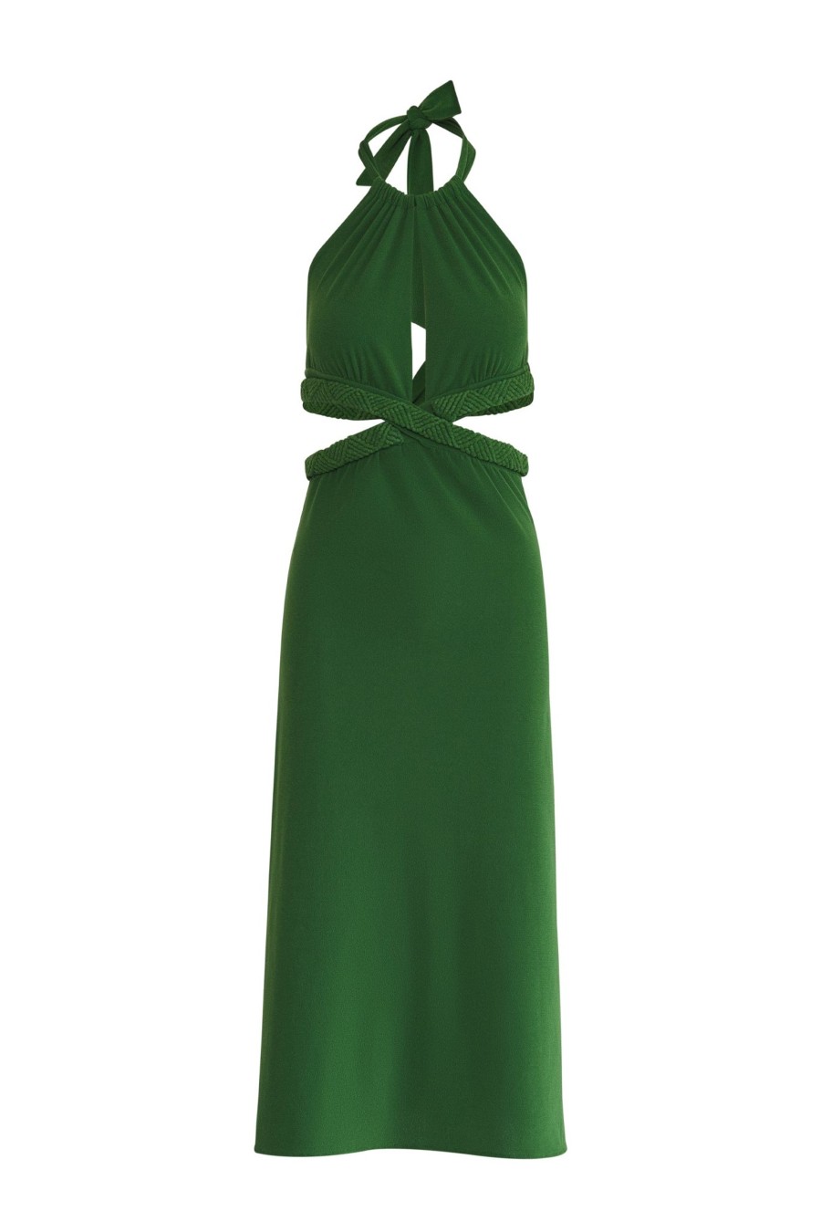 Women Juan de Dios Dresses | San Agustin Midi Dress/Green