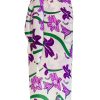 Women Juan de Dios Skirts | Mapara Silk Wrap Skirt/Violet Flowers