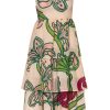 Women Juan de Dios Dresses | Lola Linen Midi Dress/Beige Moon Garden