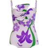 Women Juan de Dios Bikinis | Malaga One Piece/Beige Violet Flowers