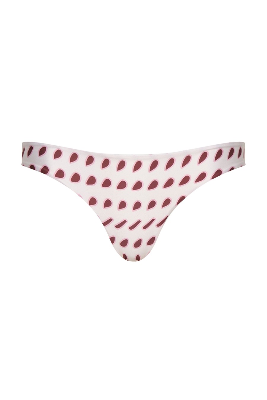 Women Juan de Dios Bikinis | Guava Bottom/Ivory Wine Seeds