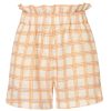 Women Juan de Dios Shorts | San Antonio Linen Short/Cream And Butter Scotch