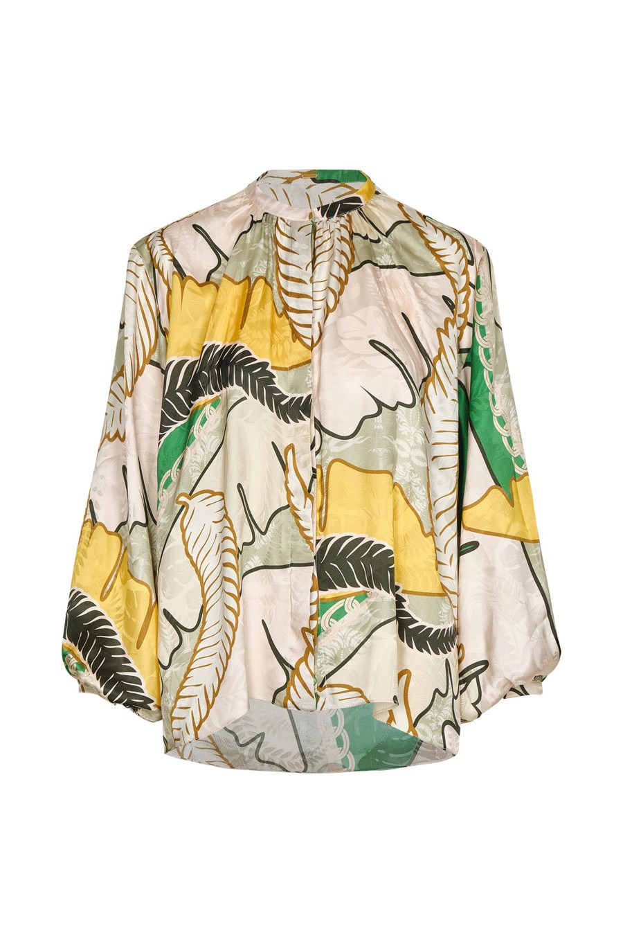 Women Juan de Dios Shirts & Blouses | Don Simon Silk Jacquard Shirt/Green