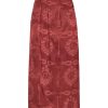 Women Juan de Dios | Amaime Jacquard Midi Skirt/Wine