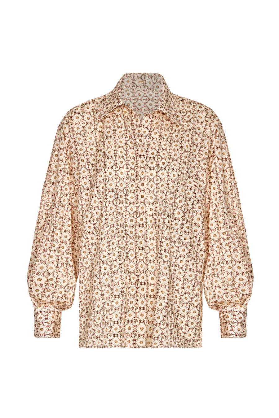 Women Juan de Dios Shirts & Blouses | Barnes Cotton Bio Shirt/Beige May Flower