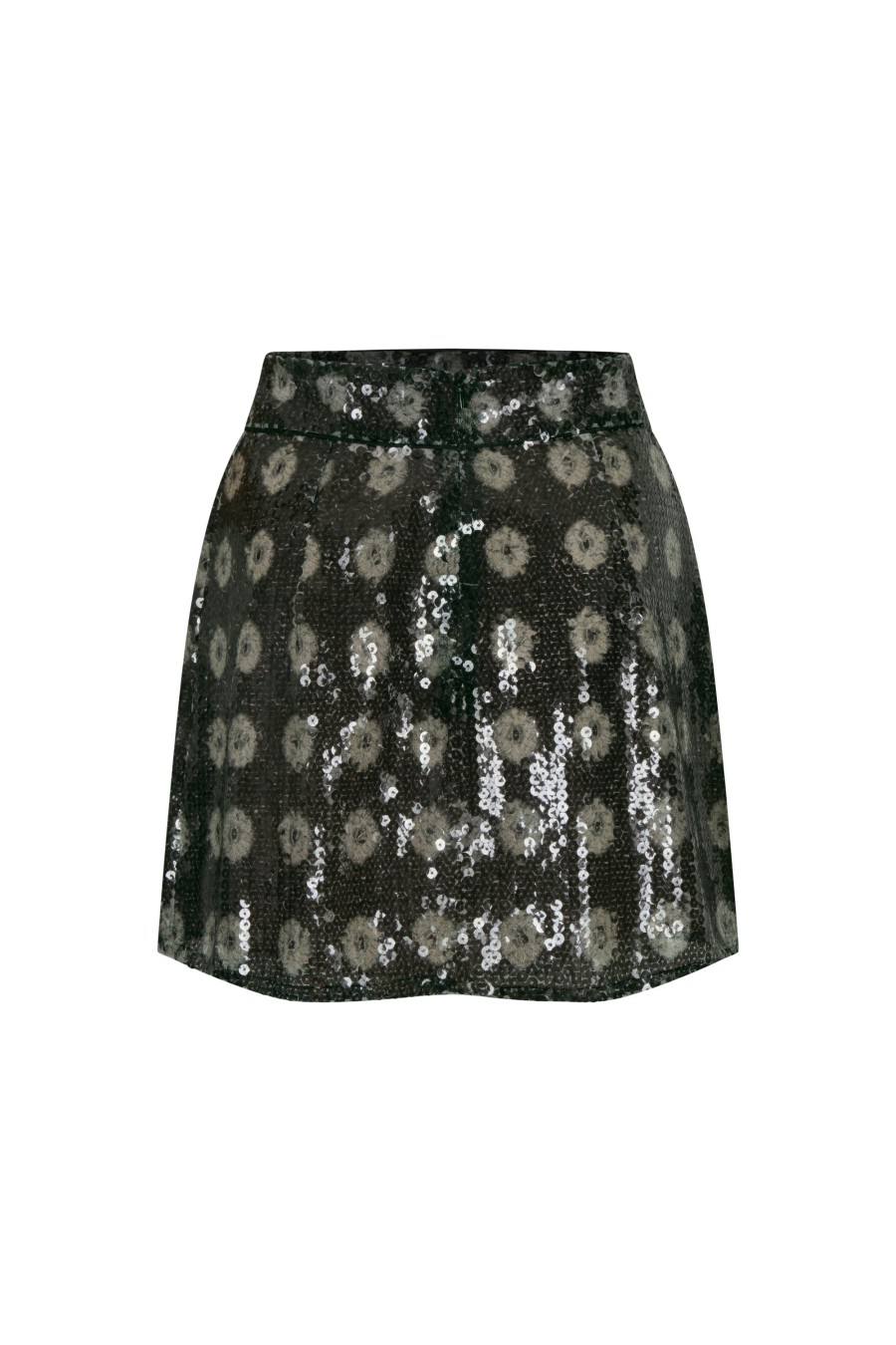 Women Juan de Dios | El Carmen Sequins Mini Skirt/Green