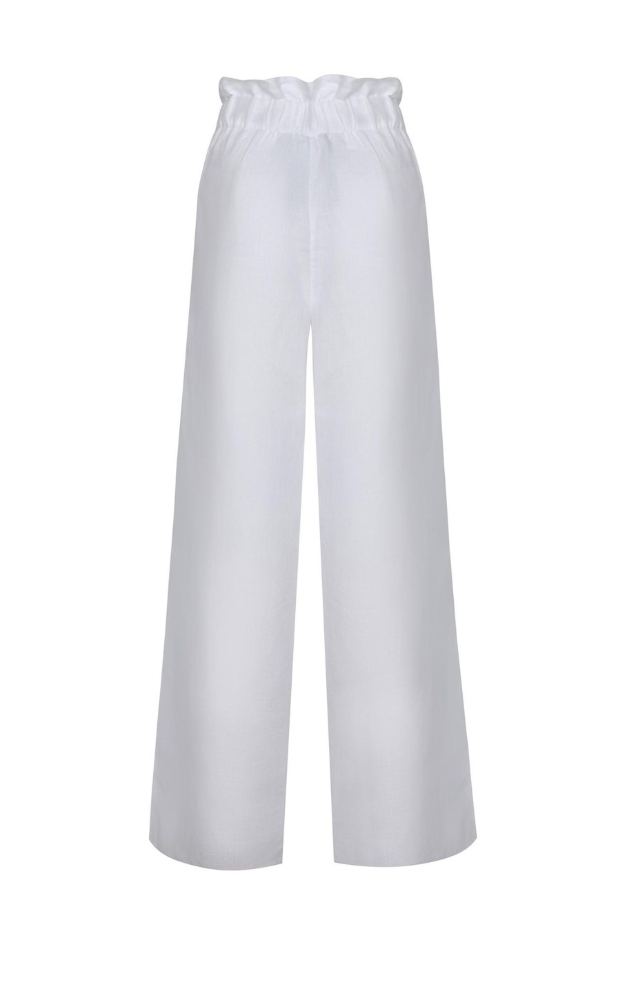 Women Juan de Dios Pants | San Benito Linen Pants/White