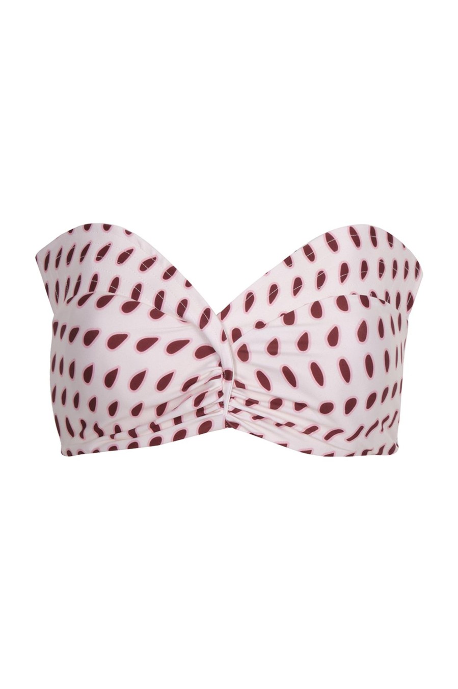 Women Juan de Dios Bikinis | Victoria Top/Ivory Wine Seeds