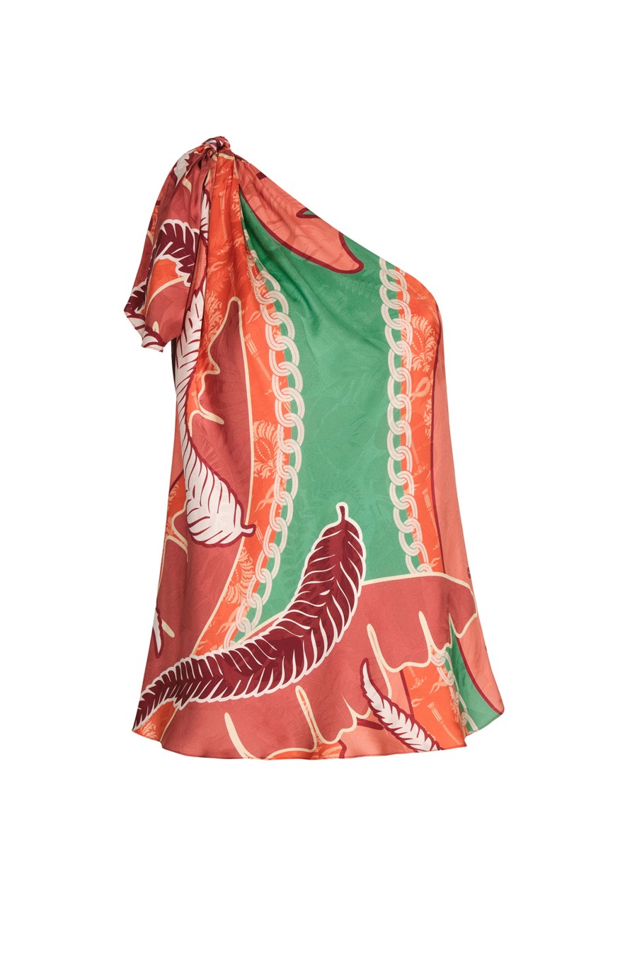 Women Juan de Dios Shirts & Blouses | Myanmar Jacquard Blouse/Coral