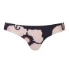 Women Juan de Dios Bikinis | Guava Bottom/Black Maxi Flowers-Nude