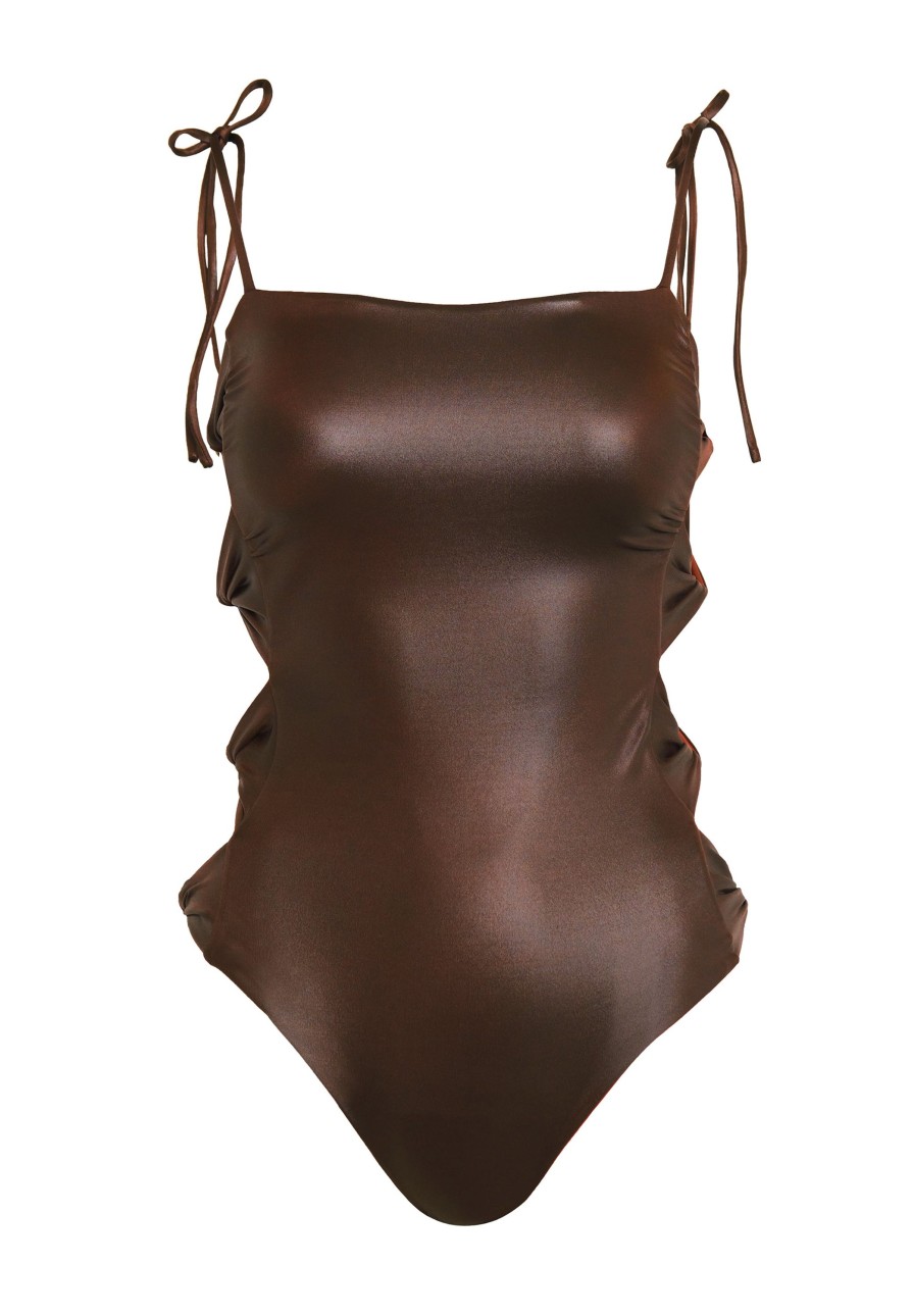 Women Juan de Dios Bikinis | Tejada One Piece/Chocolate-Terracota