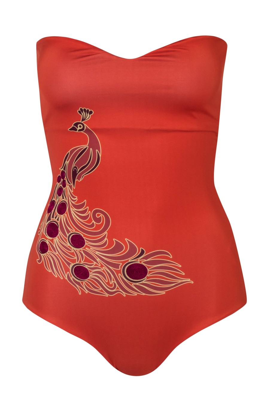 Women Juan de Dios Onepiece | Esteros One Piece/Orange Peacock