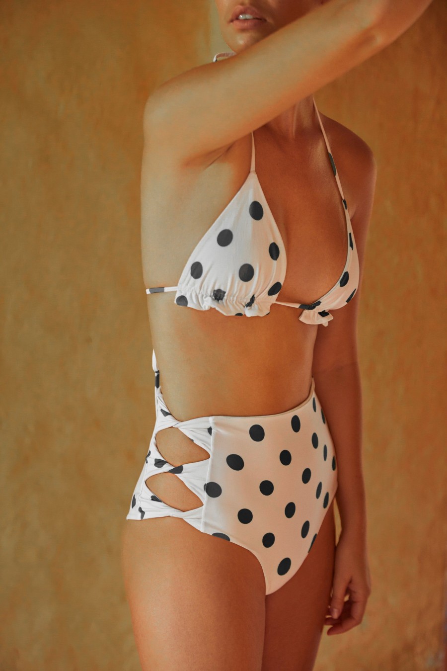 Women Juan de Dios Bikinis | Tejada Vintage Bottom Polka/Black