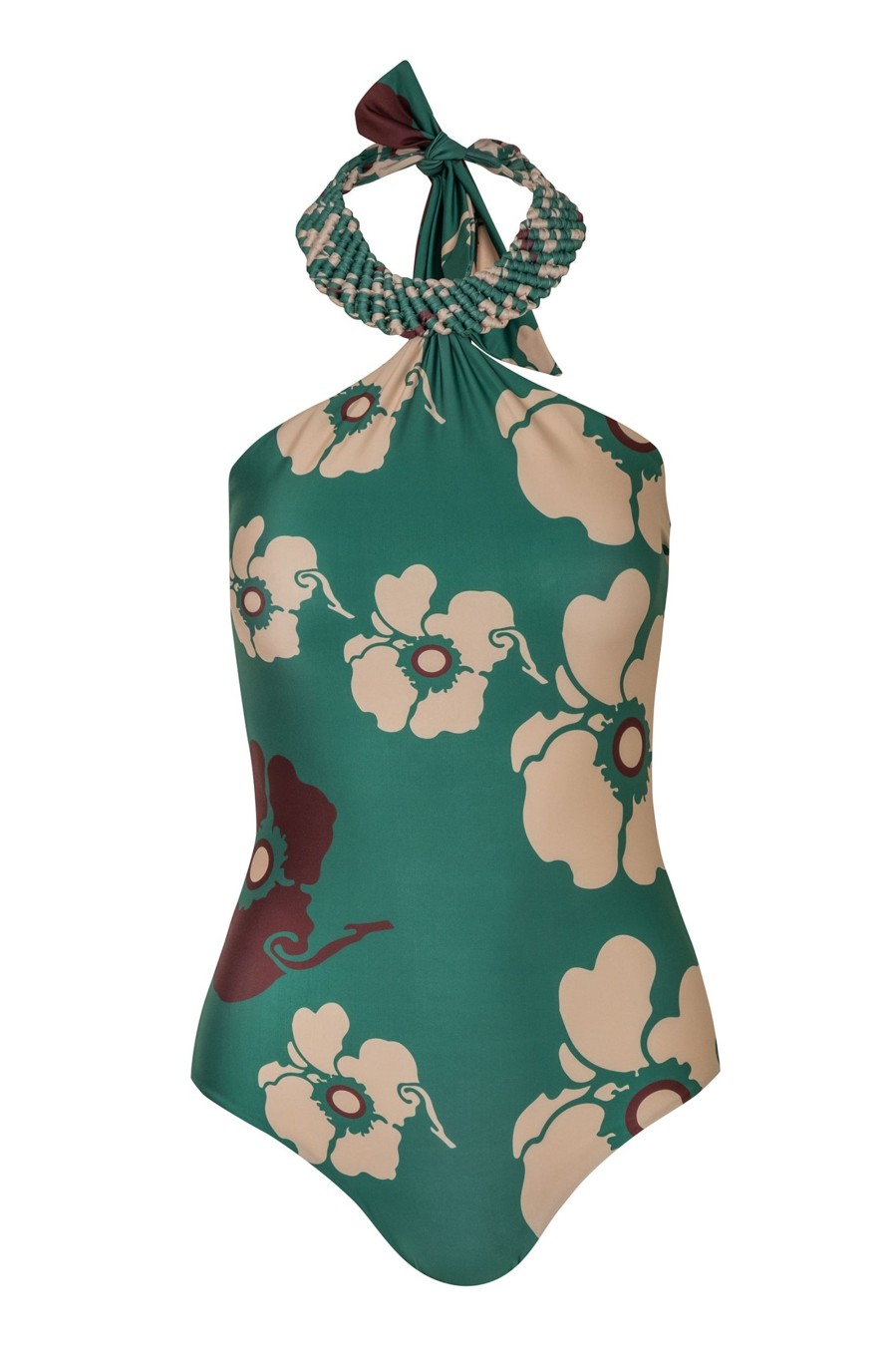 Women Juan de Dios Onepiece | Torre Del Cielo One Piece/Emerald Green Maxi Flowers