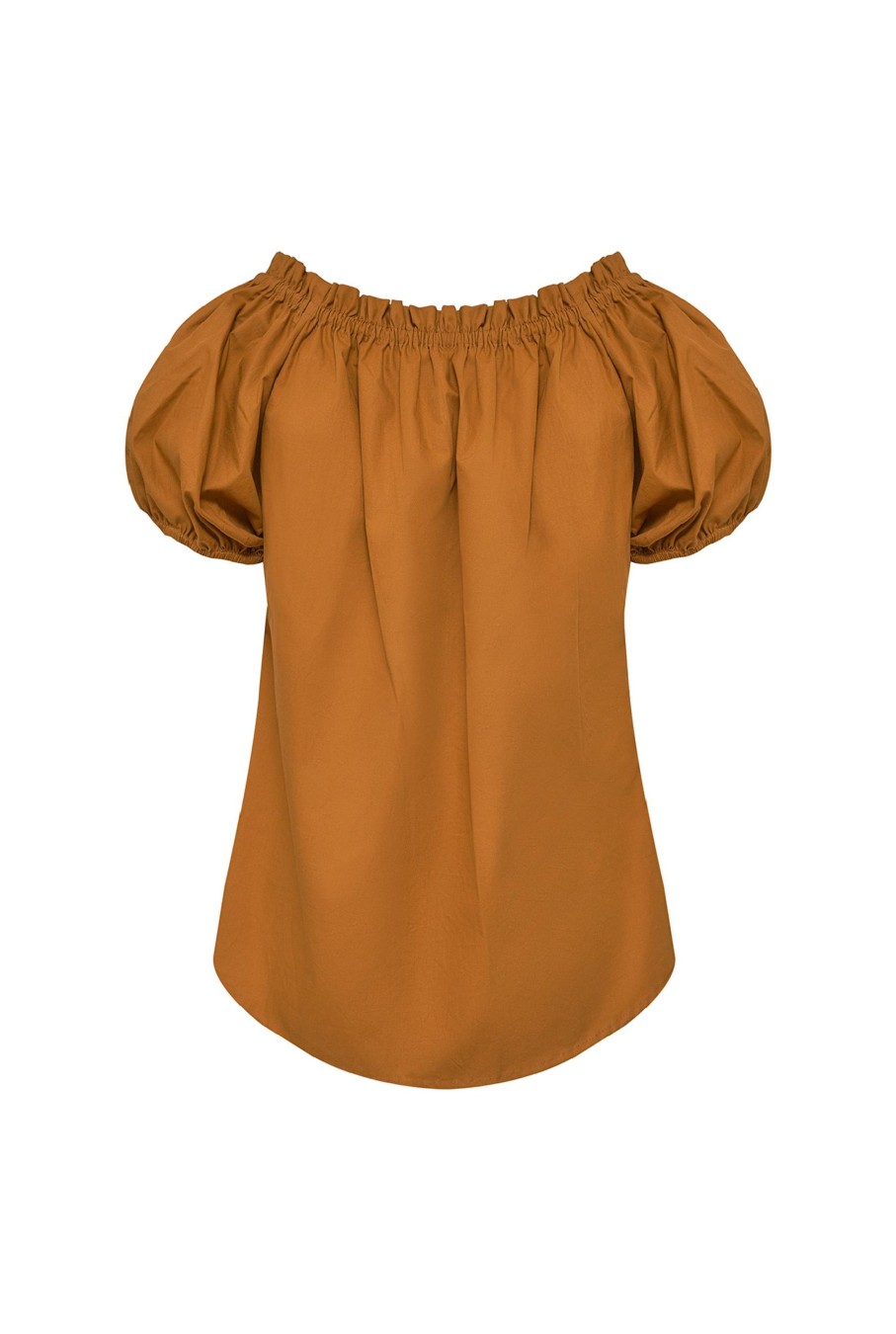 Women Juan de Dios Shirts & Blouses | Julia Cotton Top/Tabaco