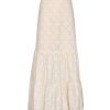 Women Juan de Dios Skirts | Julieta Cotton Eyelet Maxi Skirt/Cream