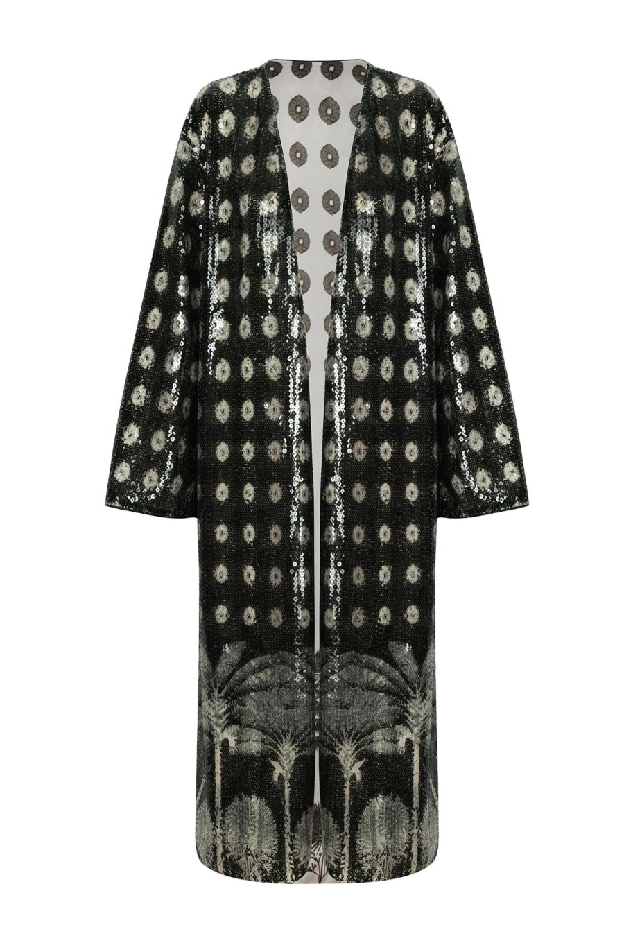 Women Juan de Dios | Tintindeo Sequins Midi Coat/Green