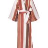 Women Juan de Dios Dresses | Joaquina Linen Kaftan/Terra Stripes