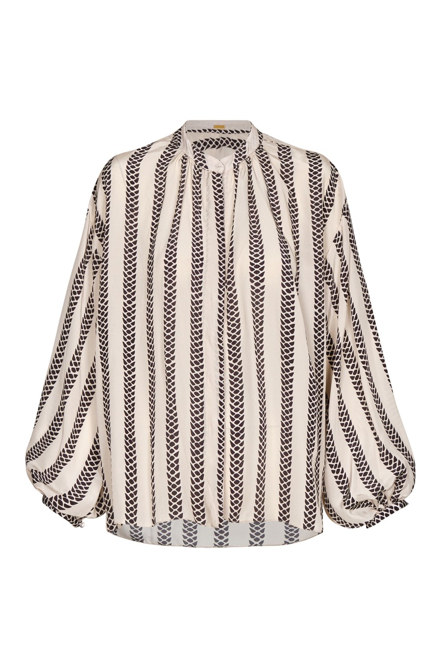 Women Juan de Dios | Don Simon Crepe Viscose Shirt/Beige Black Snake