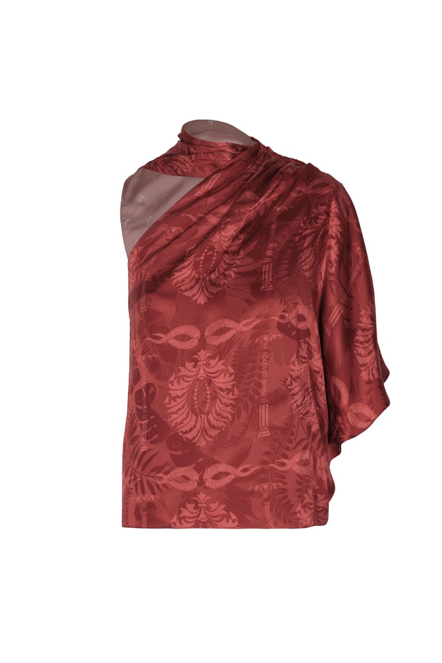 Women Juan de Dios | Chiminango Jacquard Blouse/Wine