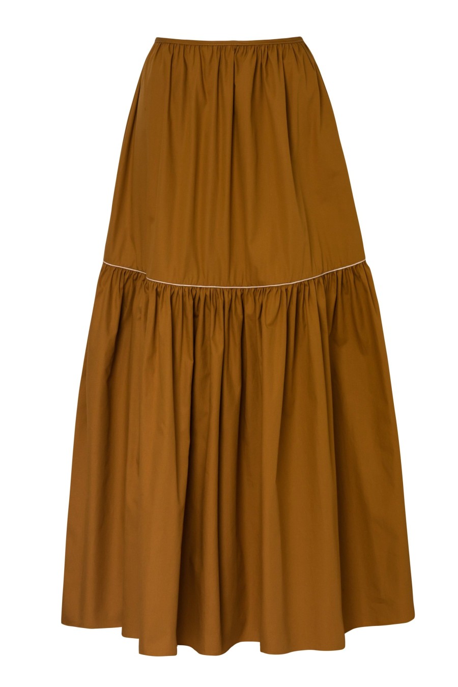 Women Juan de Dios Skirts | Ornella Cotton Maxi Skirt/Tabaco