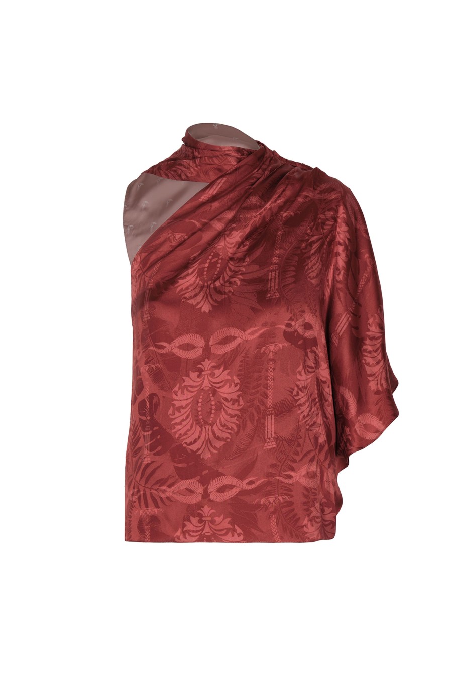 Women Juan de Dios Shirts & Blouses | Chiminango Jacquard Blouse/Wine