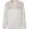 Women Juan de Dios Shirts & Blouses | Jill Silk Shirt/Ivory