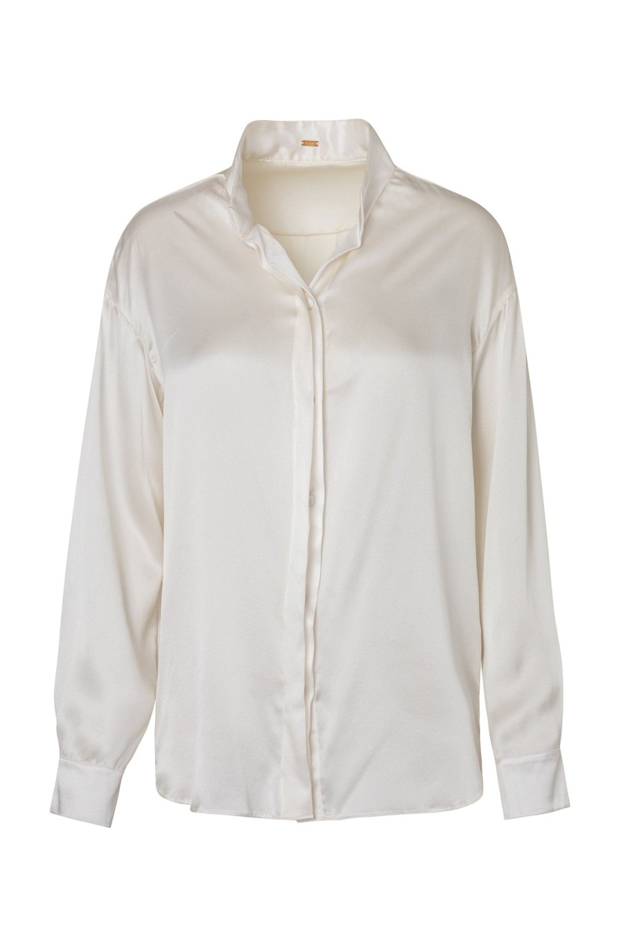 Women Juan de Dios Shirts & Blouses | Jill Silk Shirt/Ivory