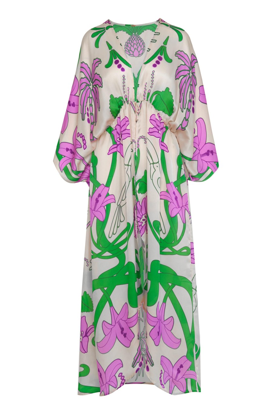 Women Juan de Dios Dresses | San Cipriano Silk Tunic/Violet Garden