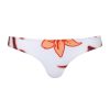 Women Juan de Dios Bikinis | Guava Bottom/White Lilies Salmon Violet-Ivory