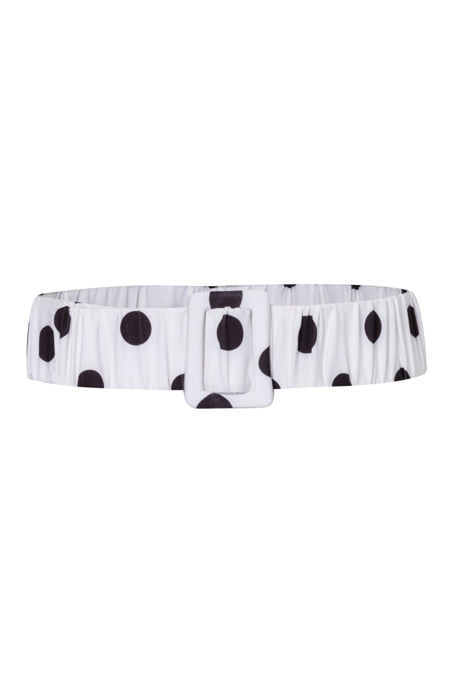 Women Juan de Dios | Ruched Belt Polka/Black